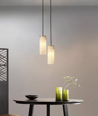 Alabaster Nula Vertical Pendant Light