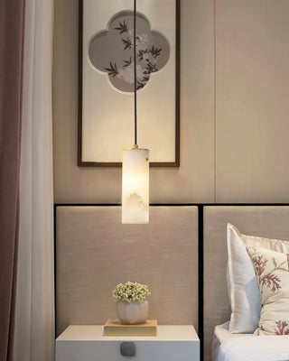 Alabaster Nula Vertical Pendant Light