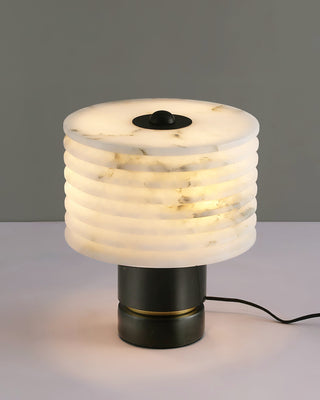 Alabaster Outela Brass Table Lamp