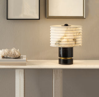 Alabaster Outela Brass Table Lamp