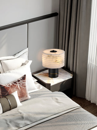 Alabaster Outela Brass Table Lamp