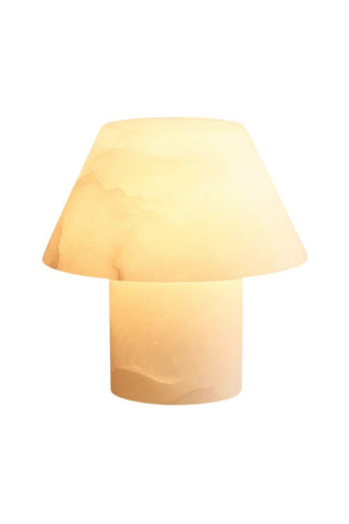 Alabaster Parachilna Petra Cylindrical Tapered Table Lamp