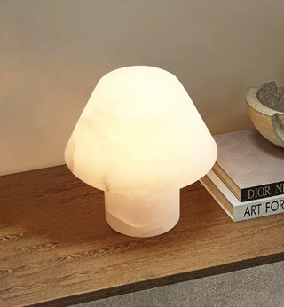 Alabaster Parachilna Petra Cylindrical Tapered Table Lamp