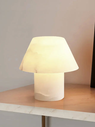 Alabaster Parachilna Petra Cylindrical Tapered Table Lamp