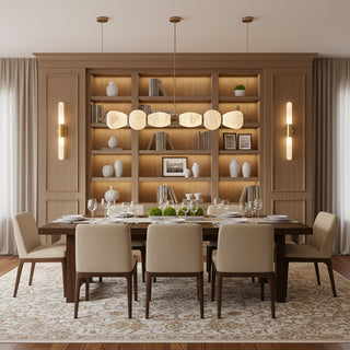 Alabaster Pebble Linear Chandelier