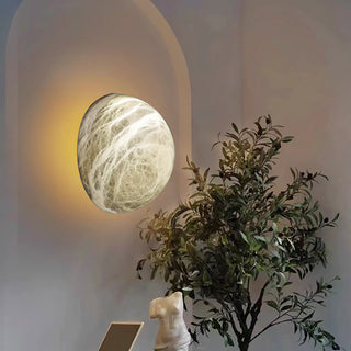 Alabaster Pebble White Wall Lamp