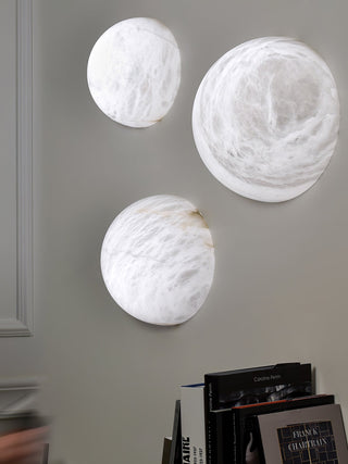 Alabaster Pebble White Wall Lamp