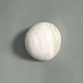 Alabaster Pebble White Wall Lamp