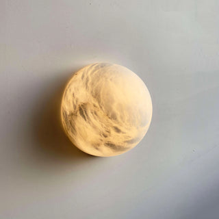 Alabaster Pebble White Wall Lamp