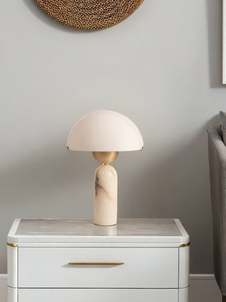 Alabaster Peono Table Lamp