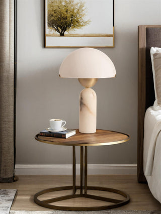 Alabaster Peono Table Lamp