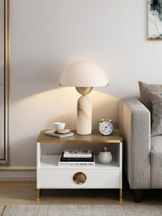 Alabaster Peono Table Lamp