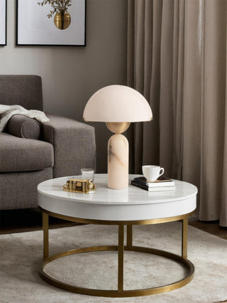 Alabaster Peono Table Lamp