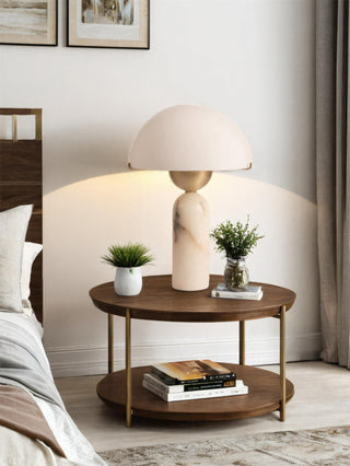 Alabaster Peono Table Lamp