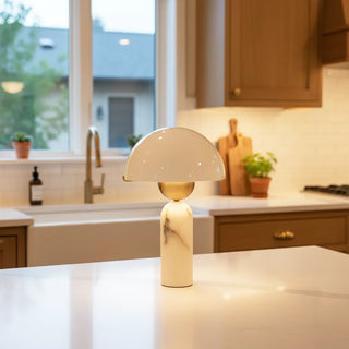 Alabaster Peono Table Lamp