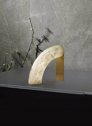 Alabaster Piped Table Lamp - Vidirlighting