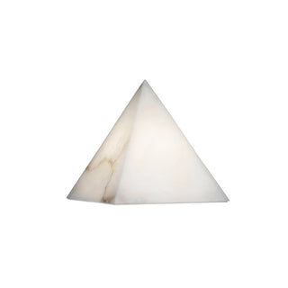 Alabaster Pyramid Table Lamp