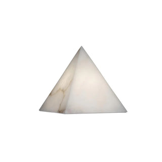 Alabaster Pyramid Table Lamp