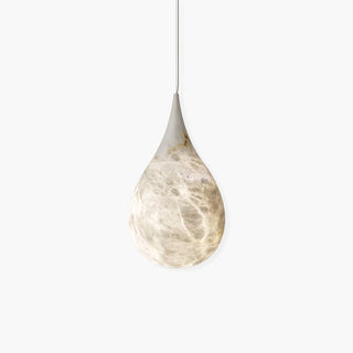 Alabaster Raindrop Pendant Light