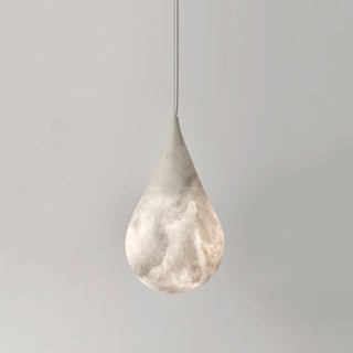 Alabaster Raindrop Pendant Light