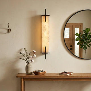 Alabaster Rectangle Calliope Wall Sconce