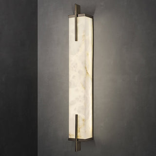 Alabaster Rectangle Calliope Wall Sconce