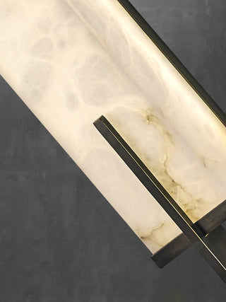 Alabaster Rectangle Calliope Wall Sconce