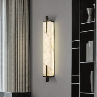 Alabaster Rectangle Calliope Wall Sconce