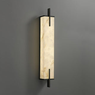 Alabaster Rectangle Calliope Wall Sconce