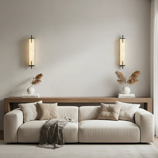 Alabaster Rectangle Calliope Wall Sconce