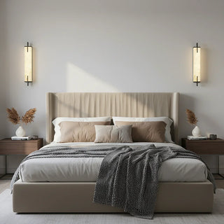 Alabaster Rectangle Calliope Wall Sconce