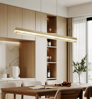 Alabaster Rectangle Linear Pendant Light