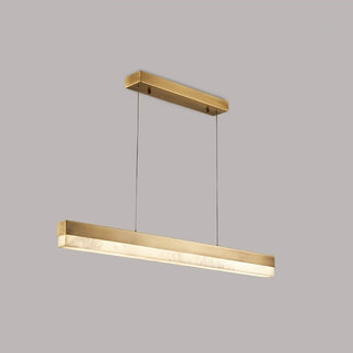 Alabaster Rectangle Linear Pendant Light