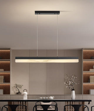 Alabaster Rectangle Linear Pendant Light