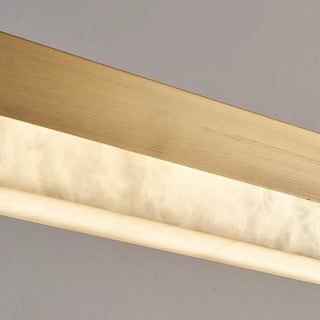 Alabaster Rectangle Linear Pendant Light