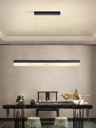 Alabaster Rectangle Linear Pendant Light