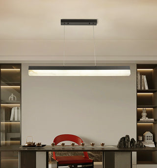 Alabaster Rectangle Linear Pendant Light