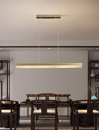 Alabaster Rectangle Linear Pendant Light