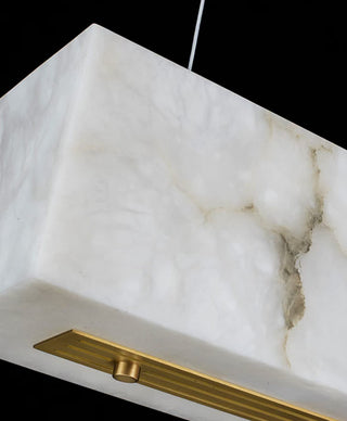 Alabaster Rectangular Chandelier