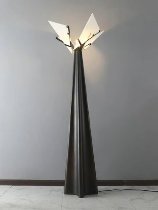 Alabaster Black Floor Lamp - Vidirlighting