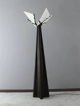 Alabaster Black Floor Lamp - Vidirlighting