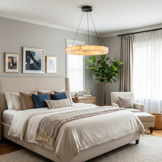 Alabaster Rivage Round Chandelier