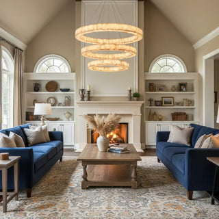 Alabaster Rivage Round Chandelier