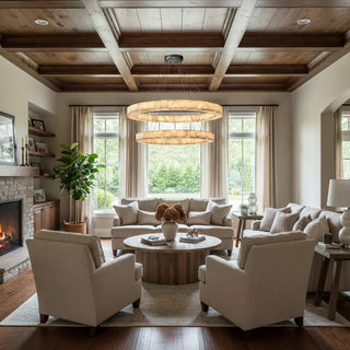 Alabaster Rivage Round Chandelier