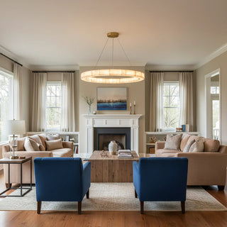 Alabaster Rivage Round Chandelier