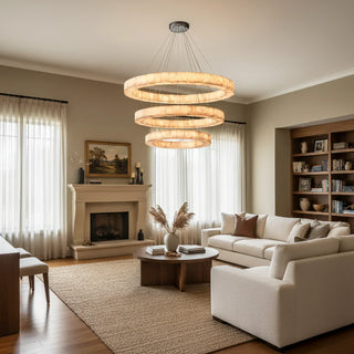 Alabaster Rivage Round Chandelier