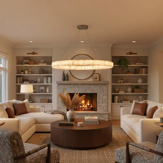 Alabaster Rivage Round Chandelier