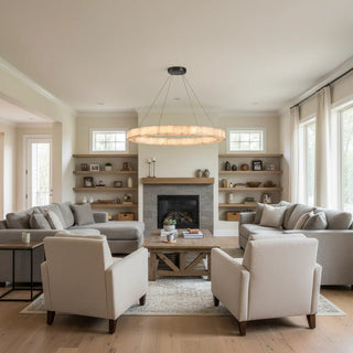 Alabaster Rivage Round Chandelier