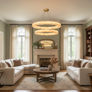 Alabaster Rivage Round Chandelier