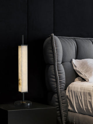 Alabaster Serano Brass Table Lamp